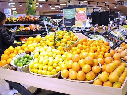  Mandarinas en un supermercado Caprabo.