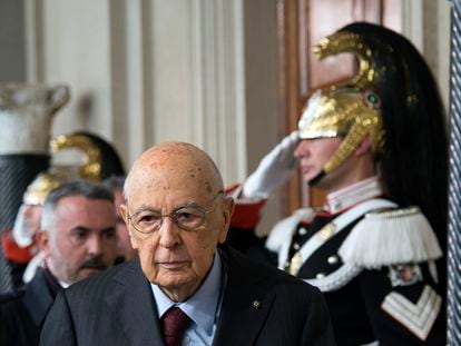 Giorgio Napolitano, en una imagen tomada en 2018 en el Palacio del Quirinale de Roma.