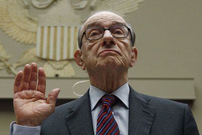 Alan Greenspan, ayer ante la comisión del Congreso de EE UU que analiza la crisis financiera.