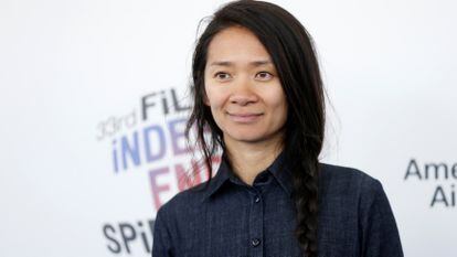 La directora de cine Chloe Zhao, en los Film Independent Spirit Awards en Santa Mónica en 2018.