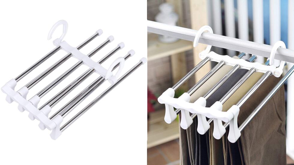 13 perchas para ahorrar espacio y ordenar la ropa del armario de un