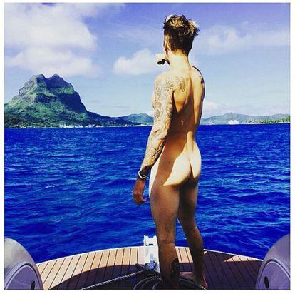 Justin Bieber, muy aficionado a esto de enseñar piel, 'lo dio todo' la semana pasada en Instagram