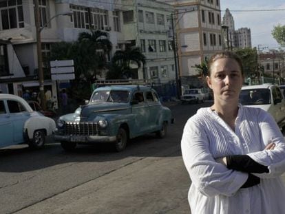 Tania Bruguera en La Habana el 31 de diciembre, al día siguiente de su detención