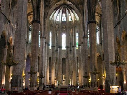 Santa María del Mar, en Barcelona. Siglos después de su construcción, las catedrales siguen siendo lugares de magia y sugerencia.