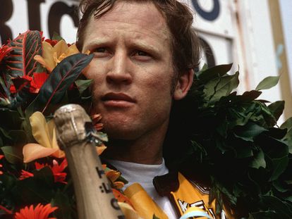 Kenny Roberts, ganador del GP de Francia de 1980 en Paul Ricard.