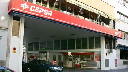 Una gasolinera de Cepsa en Madrid.