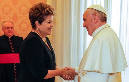 El papa Francisco recibe el mi&eacute;rcoles a la presidenta  de Brasil, Dilma Rousseff 