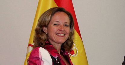 La ministra de Economía, Nadia Calviño. 