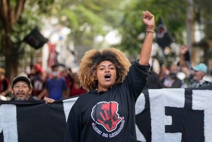 Marcha en São Paulo para conmemorar el 134 aniversario de la abolición de la esclavitud, el pasado 13 de mayo.