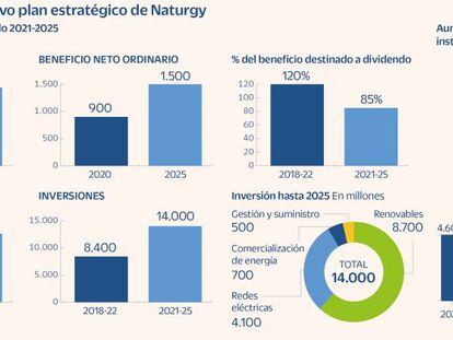 Naturgy invertirá 14.000 millones hasta 2025 y recortará el dividendo hasta un 85% del beneficio