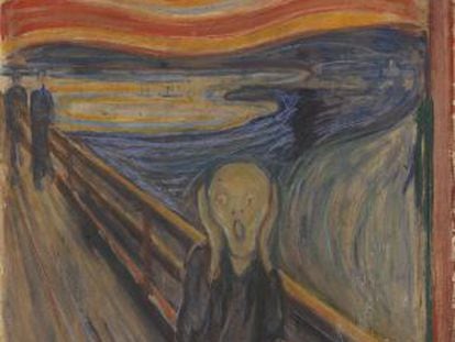 La versión de 'El grito', la obra cumbre de Munch, expuesta en el Museo Munch de Oslo.