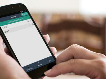 Aplicaci&oacute;n iLoter&iacute;a en el &#039;smartphone&#039;