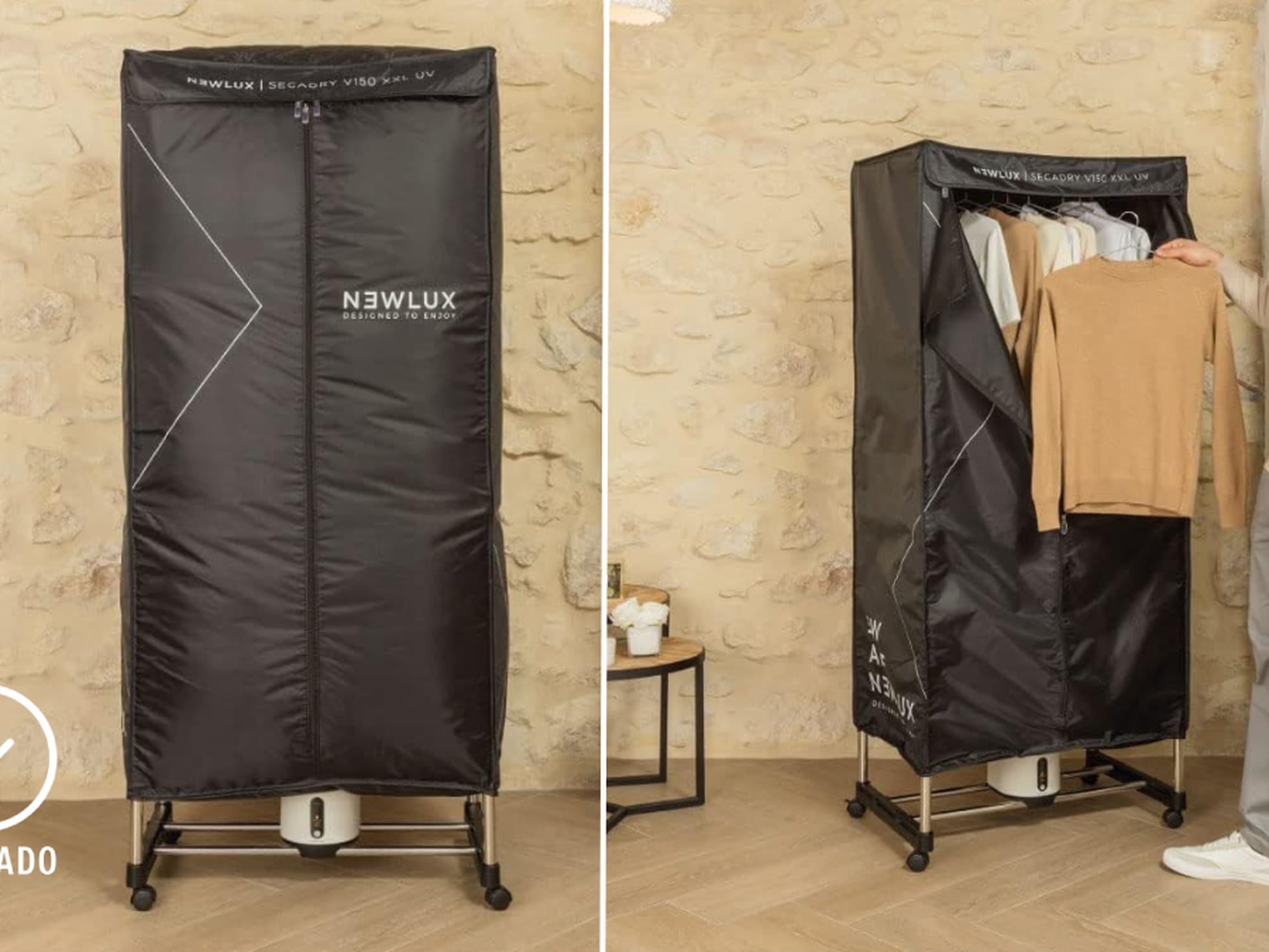 Secador de aire eléctrico para ropa - 1.200 W