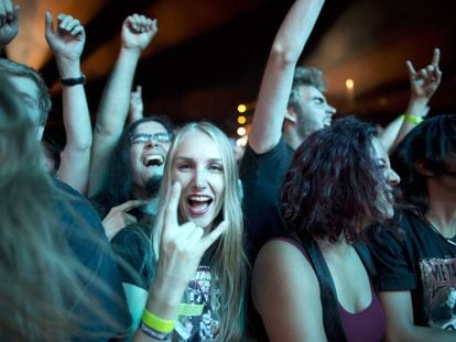Seguidores de Metallica en un concierto reciente de la banda californiana.