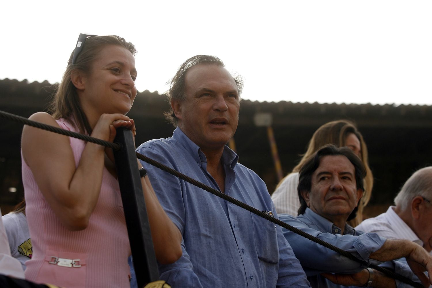 Pedro Piqueras y Esther Barriga en una corrida de toros en Brihuega, Guadalajara, en 2008.