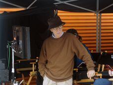 El director Woody Allen durante el rodaje de Woody Allen Summer Project, en octubre de 2016 en Nueva York.