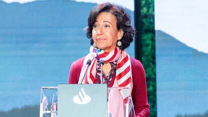 La presidenta del Banco Santander, Ana Botín.