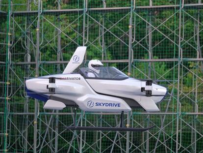 Pruebas de un vehículo volador eléctrico en Japón, el pasado día 25 de agosto.