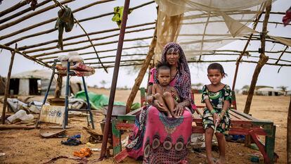 El campo de refugiados de Goudébou, cerca de Dori, en el norte de Burkina Faso, acoge a unos 8.500 refugiados malienses que huyeron de su país a partir de 2012.