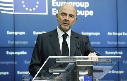 El comissari europeu d'Economia i Finances, Pierre Moscovici, aquest dilluns a Brussel·les (Bèlgica).