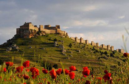 El castillo de San Esteban de Gormaz, una fortaleza morisca cerca de Soria.