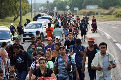 L pez Obrador asegura que la caravana de migrantes ha disminuido