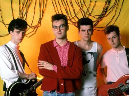Johnny Marr, Morrissey, Mike Joyce y Andy Rourke. The Smiths, en Chicago en 1985.