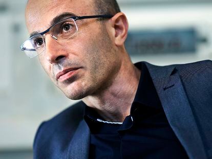 Yuval Noah Harari, en el Ateneo de Madrid, donde estuvo en mayo en una charla del Global Youth Leadership Forum.