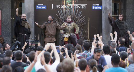 Coronación del ganador de '19 Reinos' en Callao, Madrid. 