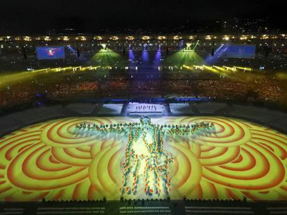 Momento de la inauguraci&oacute;n de los Juegos Ol&iacute;mpicos de Brasil.