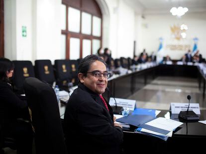 Augusto Jordán Rodas Andrade en el Congreso de Guatemala, en Ciudad de Guatemala, el 2 de agosto de 2022.