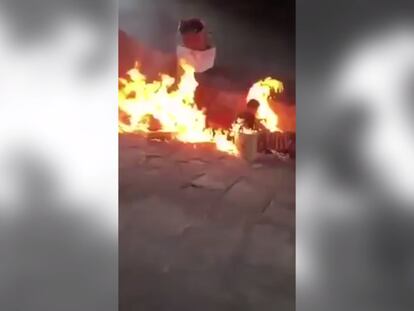 El vídeo del ataque con fuego a dos indígentes en Buenos Aires.