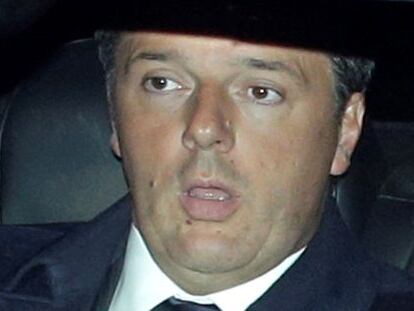 Matteo Renzi, ayer en Roma.