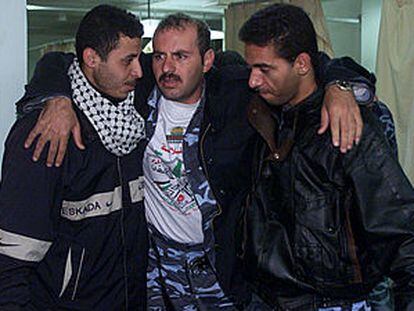 Uno de los heridos en el ataque de cazas de combates israelíes en Gaza.