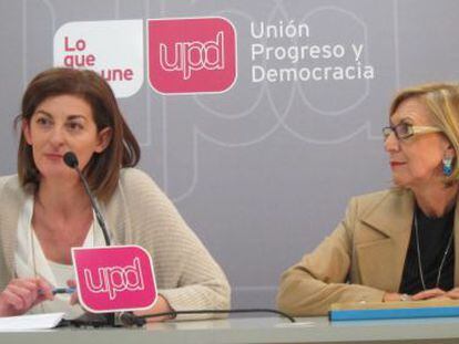 Rosa D&iacute;ez y Maite Pagazaurtundua, &lsquo;n&uacute;mero dos&rsquo; en la lista de UPyD para las elecciones europeas.  