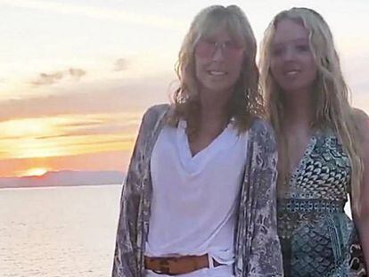 Tiffany Trump, derecha, este martes en Mallorca junto a su madre, Marla Maples.