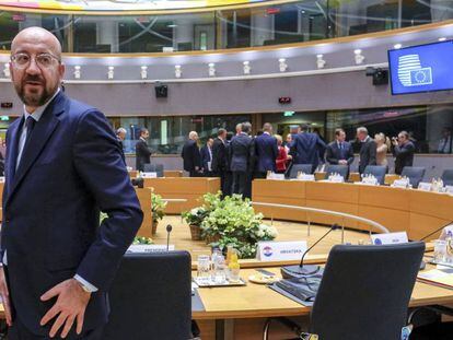 El presidente del Consejo Europeo, Charles Michel, el viernes en Bruselas.
