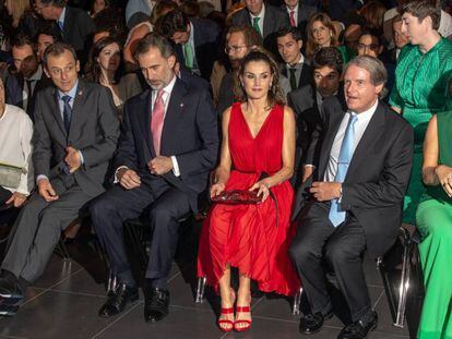 Los Reyes, durante el acto de junio.