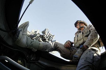 Base española Ruy González de Clavijo en Qala-i-Naw, Afganistán. Las tropas españolas patrullan por la Ruta Lithium.
