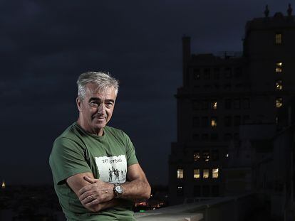 El periodista Carles Francino, el jueves en la terraza de la Cadena SER en Madrid.