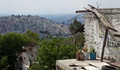 vista desde El Hoyo, la zona más conflictiva de Iztapalapa