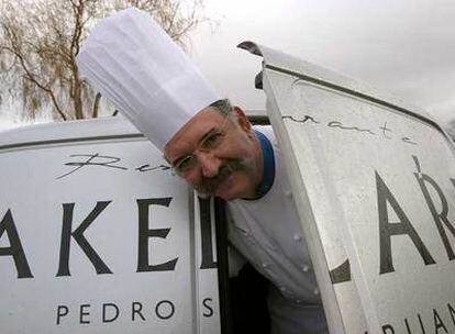 Pedro Subijana, fotografiado el jueves en su restaurante, Akelarre, en el monte Igueldo de San Sebastián.