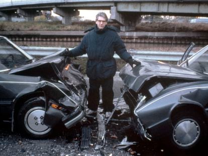 El director canadiense David Cronenberg, durante el rodaje de 'Crash'.