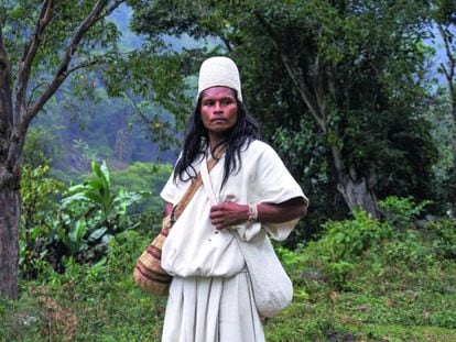 Mamo Eusebio, en Serankwa, en las montañas de la Sierra Nevada de Santa Marta (Colombia).