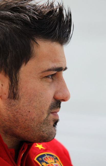 David Villa, en un instante de la entrevista con EL PAÍS.