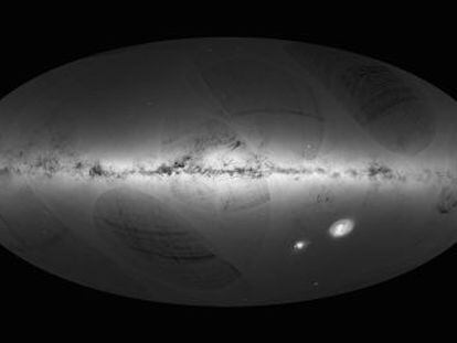 Elaborada por la misión  Gaia , la imagen comprende más de 1.000 millones de estrellas