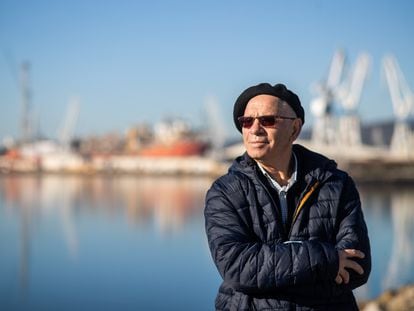 Rafael Pillado, impulsor del movimiento de los trabajadores del naval afectados por le polvo del amianto, en Ferrol el pasado febrero.