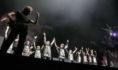 Roger Waters en la presentación del espectáculo 'The Wall' en Madrid en 2011.