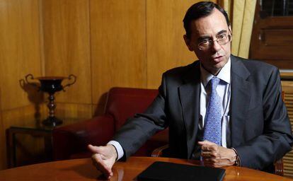 Jaime Caruana, director general del Banco de Pagos Internacionales, en la Bolsa de Madrid