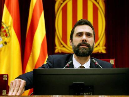 El presidente del Parlamento de Cataluña, Roger Torrent.